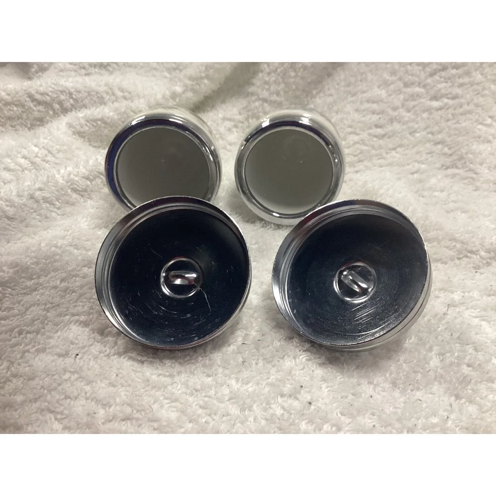 Vintage Ceramic Bird Egg Coddlers Set of 2 Chrome Lids Songbird Nature Design